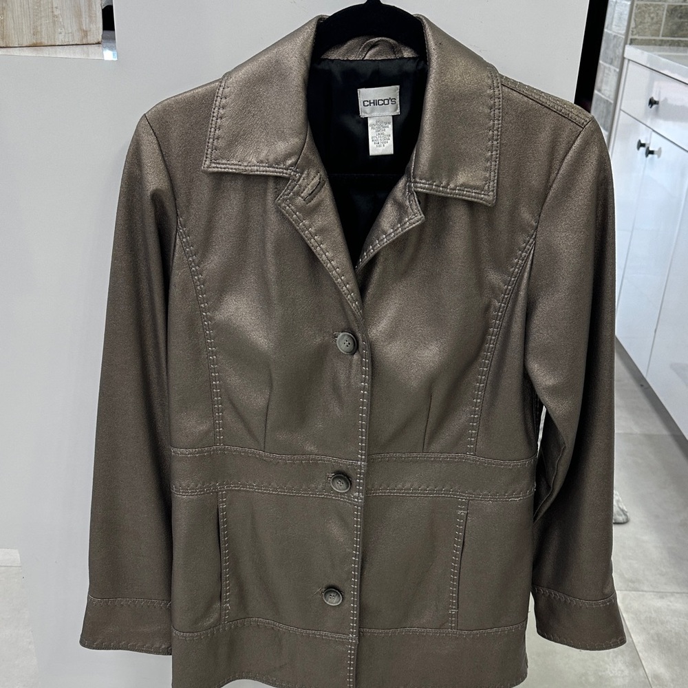 Chico's Taupe Blazer Jacket